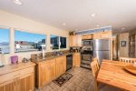 Oceanside Escape, Well-Equipped Kitchen with Northern Ocean Views